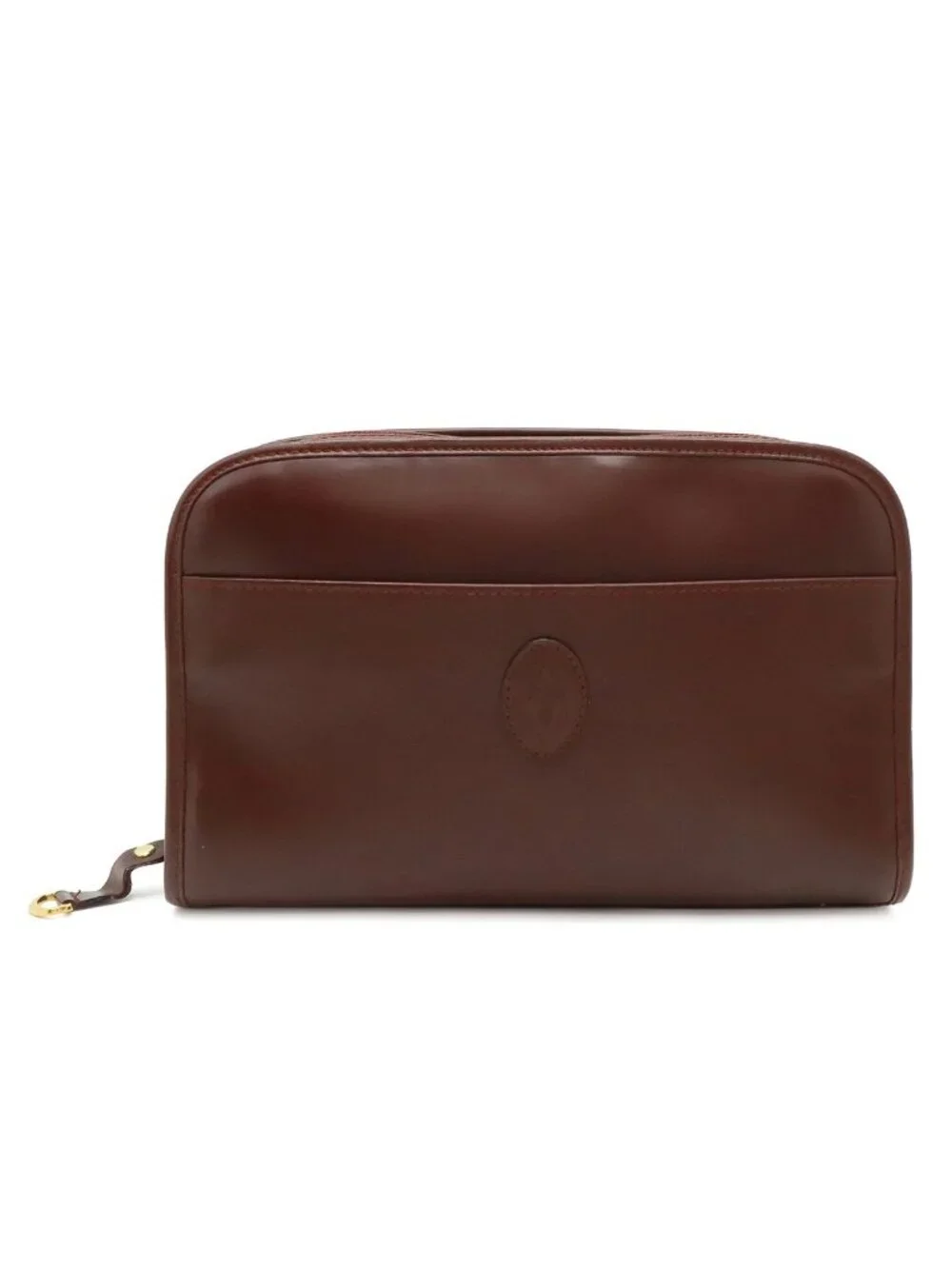 Cartier Must Line Clutch Leather Bordeaux Red Gold